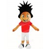 Red Shirt Sport Boy Mascot Costumes People
