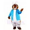 Blue Vest Peter Rabbit Big Ear Easter Bunny Mascot Costumes Animal