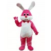 Pink Rabbit Easter Bunny with Bowknot Mascot Costumes Animal