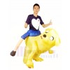 Ride on Jake the Yellow Dog Adventure Time Inflatable Halloween Xmas Costumes for Adults