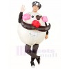 Round Face Captain Pirate Inflatable Halloween Xmas Costumes for Adults