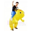 Yellow Dog Carry me Ride on Inflatable Halloween Xmas Costumes for Adults