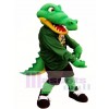 Green Athlete Crocodile Mascot Costume Alligator Mascot Costumes