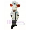 Alpina Mouse Mascot Costume White Mouse Cook Mascot Costume