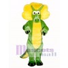 Green Triceratops Mascot Costume