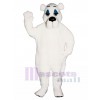 Comic Polar Bear Christmas Mascot Costume