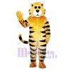 Cute Tan Meow Cat Mascot Costume