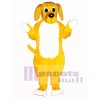 Cute Yellow Hound Dog Mascot Costume