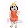 Cute Gertie Greyhound Dog with Apron & Hat Mascot Costume