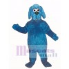 Cute Old Blue Dog Mascot Costume