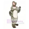 Easter Grey Marshmallow Bunny Rabbit Mascot Costume