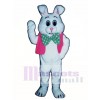 Fat Bunny Rabbit with Vest & Bowtie Mascot Costume