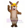 Easter Jolly Bunny Rabbit with Hat Mascot Costume