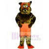 River Otter with Shorts, Fins & Goggles Mascot Costume