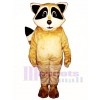 Tan Robbie Raccoon Mascot Costume