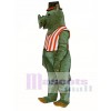 R.I. Nocerous Rhino with Vest & Hat Mascot Costume