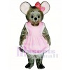 Mitzi Mouse with Apron & Bow Mascot Costume