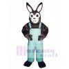 Easter J.R. Bunny Rabbit with Bib Overalls Mascot Costume