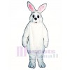 Cute Easter Bunny Rabbit with Glasses Mascot Costume