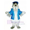 Cute Walrus with Sailor Suit Mascot Costume