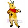 Cute Andy Antelope with Neckerchief Mascot Costume