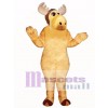 Cute Flying Moose with Hat Mascot Costume