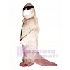 Cute Smiling Salmon with Sunglasses Mascot Costume