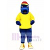 Cute Blue Fish with Shirt & Hat Mascot Costume