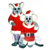 Merry Mouse (Standing) Christmas Mascot Costume