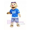 Dog with Sunglasses Mascot Costume Beach Buddy Dog Mascot Costumes Animal 