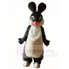 Gray Easter Bunny Rabbit Hare Mascot Costumes Animal