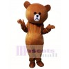 Brown Bear Mascot Costumes Line Town Friends 