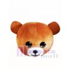 Laugh Smile Light Brown Bear Mascot HEAD ONLY Line Town Friends 