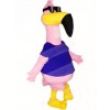 Cool Pink Flamingo with Sunglasses Mascot Costumes Bird Animal