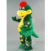 Green Dinosaur with Yellow Belly Mascot Costumes