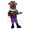 Pilot Brown Dog Mascot Costumes Animal