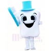 Blue Hat Tooth with Toothbrush for Dentist Clinic Mascot Costumes 