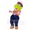 Green Female Dinosaur Mascot Costumes 