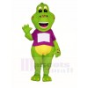 Green Dinosaur with Yellow Belly Mascot Costumes 