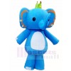Blue Elephant King Mascot Costumes Animal 