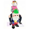 For Children/ Kids Back Shoulder Garden Gnome Carry Me Mascot Ride Costume Christmas Outfit