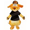 Black Shirt and Hat Kangaroo Mascot Costumes Animal 