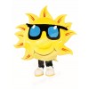 Yellow Sunshine with Sunglasses Mascot Costumes 