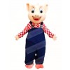 Blue Overalls Pig Mascot Costumes Animal 