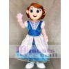 Princess Mascot Costumes in Blue and White Dress