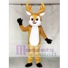 Red Nose Yellow Reindeer Adult Mascot Costume Animal