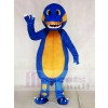Blue Dinosaur with Yellow Belly Mascot Costumes Animal 
