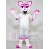 Pink Husky Dog Fursuit Mascot Costumes Animal
