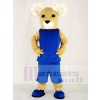 Power Sport Rams in Blue Suit Mascot Costumes Animal 
