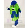 Blue & Green Car Wash Cleaning Brush Mascot Costumes 